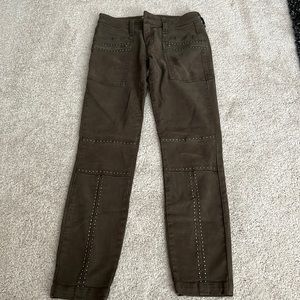Olive green joie jeans